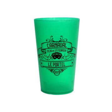 Customized cups 25/33cl 1 color printing D+10 working days