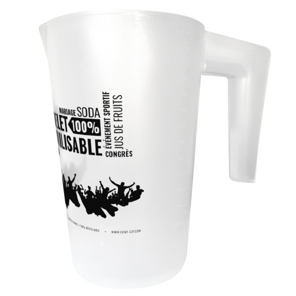 Pitcher with spout 1,6L 1 color printing D+10 working days