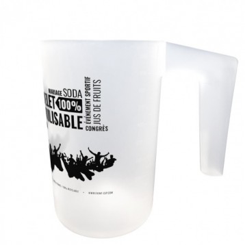 Pitcher without spout 1,1L 1 color printing D+10 working days
