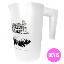 Pitcher without spout 1,6L 1 color printing (on quotation)