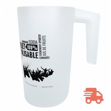 Carafe sans bec verseur 1,6L impression 1 couleur J+6 ouvrés