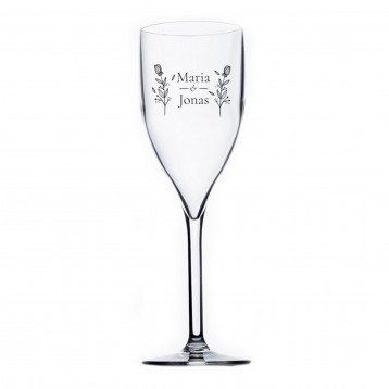 Flûte à champagne imprimée