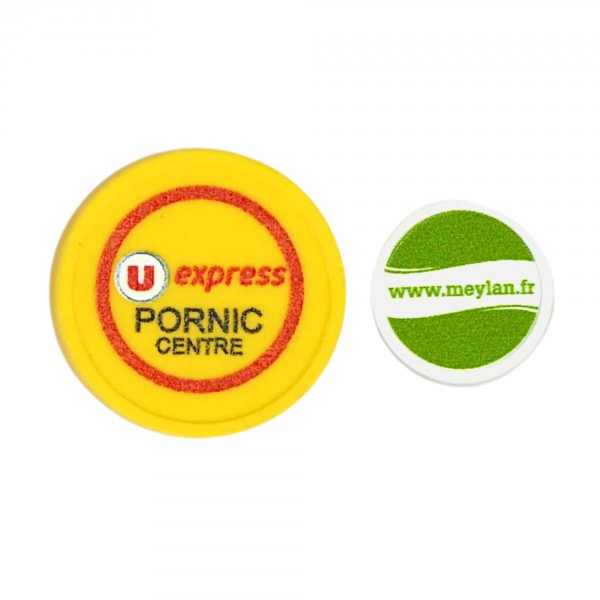 Jetons personnalisés impression quadri