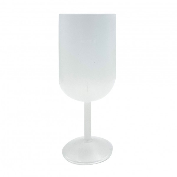 Copa de vino reutilizable en blanco (apilable)