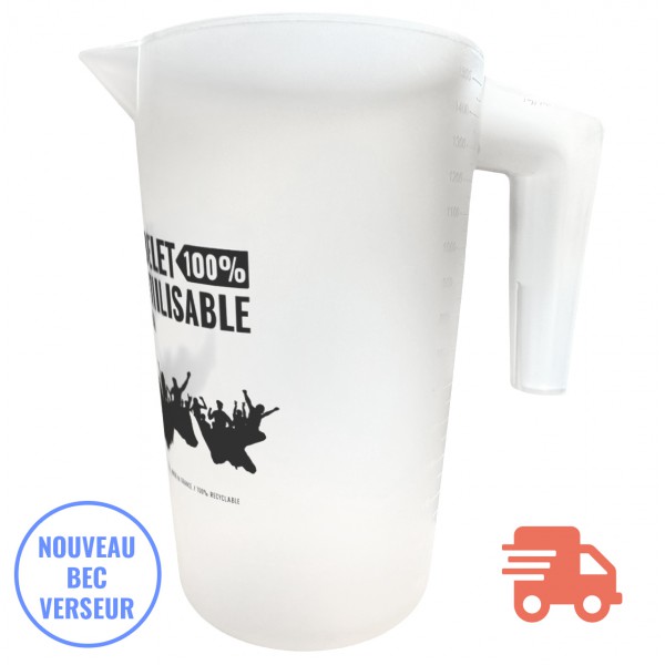 La caraffa con beccuccio 1,6L stampa 1 colore [scadenza espressa]