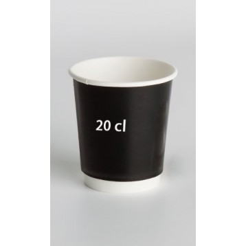 Vaso de Carton 20cl sin Tapa